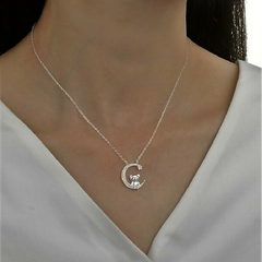 Imagen de DJ562 DIJE CADENA OSITO PLATA 925
