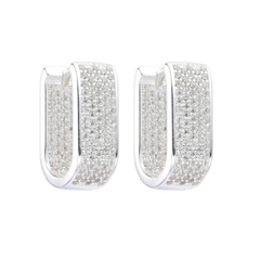 ARO1629 AROS HUGGIES PLATA 925 - comprar online