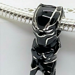 DJO676A CHARM BLACK PANTHER PLATA 925 - comprar online