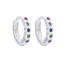 ARO927 AROS HUGGIES PLATA 925 - Espíritu Joyas Oficial - Plata 925