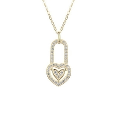 DJ270 DIJE CADENA CORAZÓN PLATA 925 - comprar online