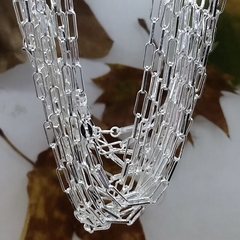 CLO0092 CADENA PLATA 925 - Espíritu Joyas Oficial - Plata 925