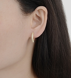 ARO1808 AROS HUGGIES PLATA 925 - Espíritu Joyas Oficial - Plata 925