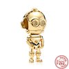 DJO513 DIJE CHARM C-3PO PLATA 925