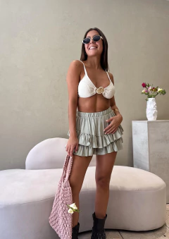 Mini skort volados boho en internet