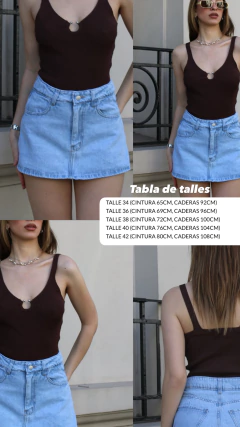 MIN DEMIN JEANS SKORT DAKOTA - comprar online