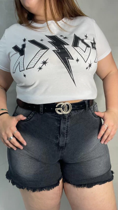 SHORT DENIM GASTADO MILI - tienda online