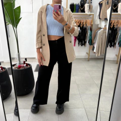 Imagen de PANTALÓN FIBRANA botón + bolsillos