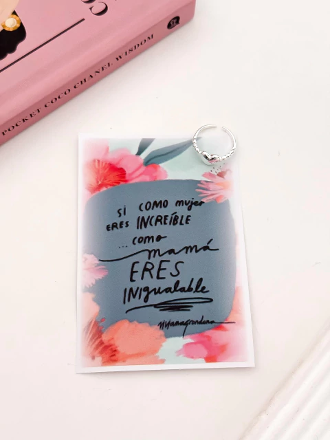 SET ANILLO REGULABLE + PACKAGING DIA DE LA MADRE ANB771 - comprar online