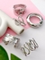 PACK x3 BRAZALETES RIGIDOS PLATEADOS CD452 - comprar online