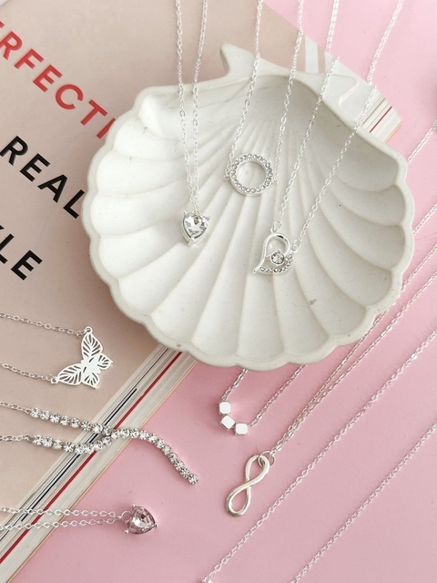 Pack x3 Collares Acero Blanco Surtidos CD55 - No acumula descuento