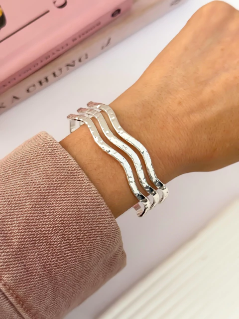 BRAZALETE ACERO BLANCO PULB940 - comprar online