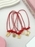 PACK x5 PULSERAS CORDON DIJE BAÑADO EN ORO CD483