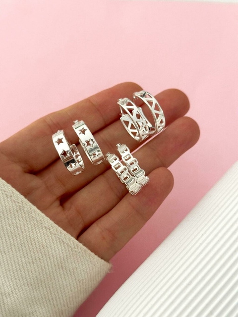 Pack x 3 Argollas Blanco CD19- No acumula descuento