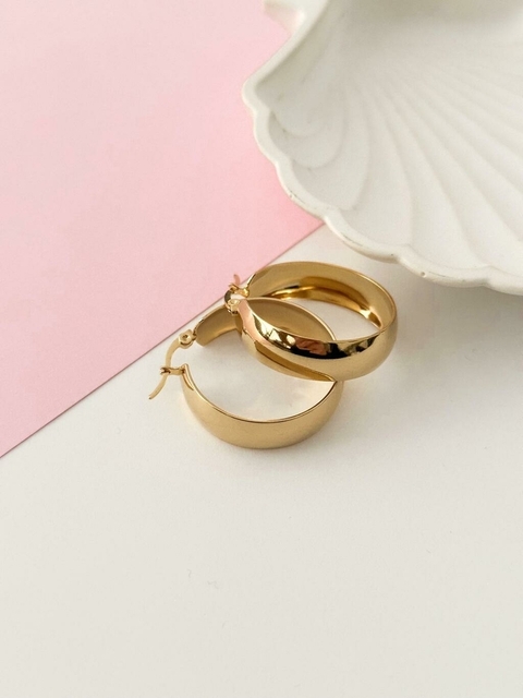 Argolla Cubana Golden 25mm ARD113