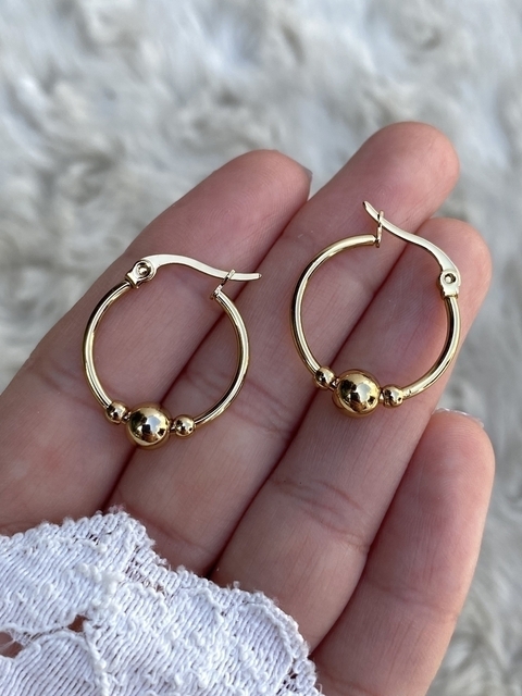 Argolla Ammy Gold 20MM ARD169 x3- No acumula descuento