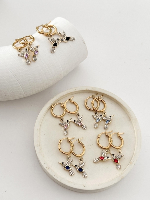 Pack Argollas Colibri golden x3 CD71 - No acumula descuento