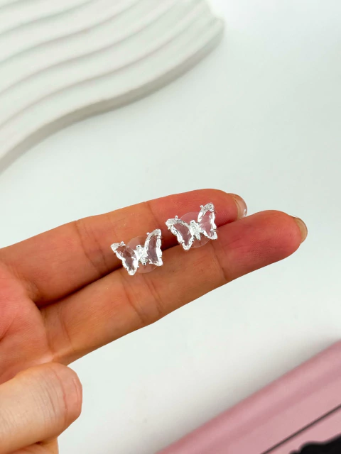 ARO MARIPOSA BLANCO BAR2064 - comprar online