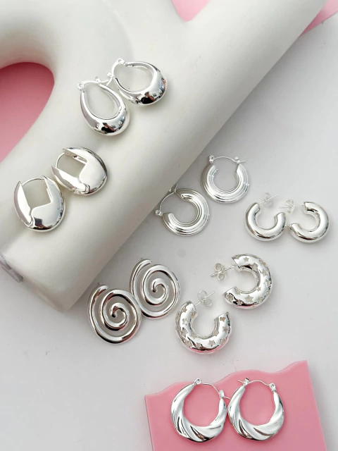 PACK X3 AROS BLANCOS SURTIDOS CD634 - comprar online