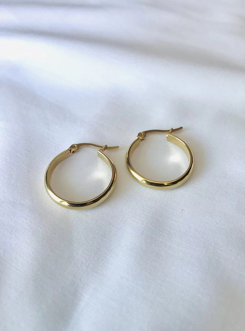 Argolla Media Caña Gold 25mm ARD179