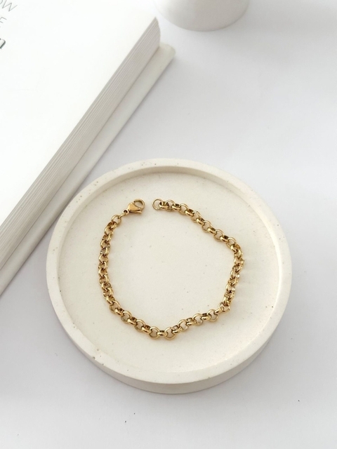 Pulsera Mini Rolo Gold PUD47 5.0*18CM x3 - No acumula descuento
