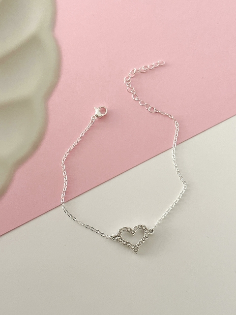 Pulsera Corazón Abierto Strass PULB72