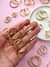 Pack x6 argollas labradas gold CD162 - no acumula descuento