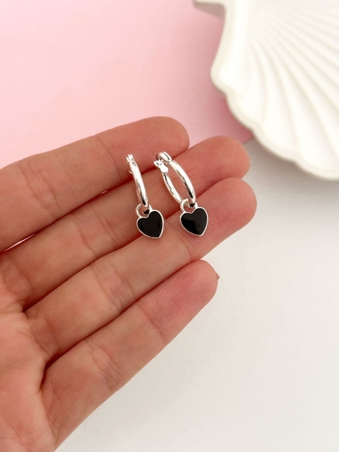 Argolla Found Love Negro x3- No acumula descuento