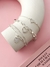 Pack x5 Pulseras Deluxe Blanco cd356 - No acumula descuento - tienda online