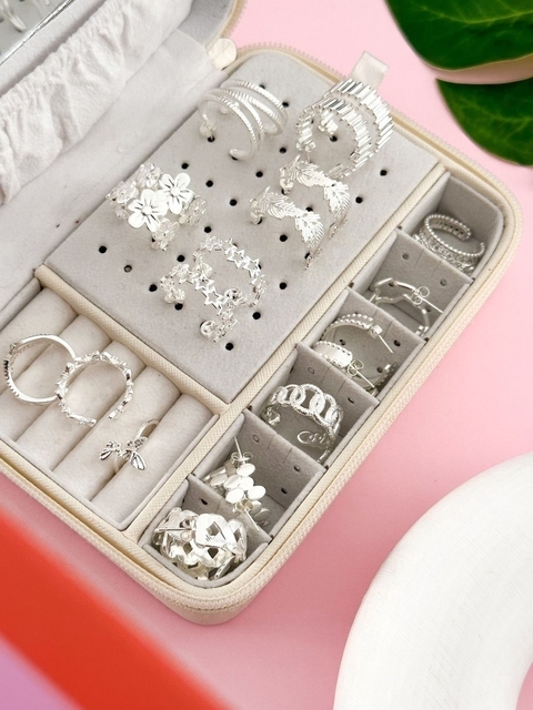 Pack x5 Semi Argollas White CD299