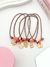 PACK x5 PULSERAS CORDON DIJE BAÑADO EN ORO CD482