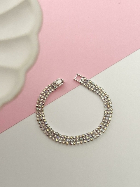 Pulsera 3 Strass Tornasol PULB229 x3- No acumula descuento