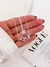 PACK x3 COLLARES ACERO BLANCO DIJES SURTIDOS CD676