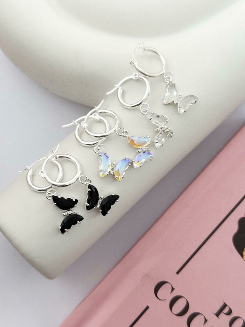 Pack Aros Mariposa Blanco CD568 X5