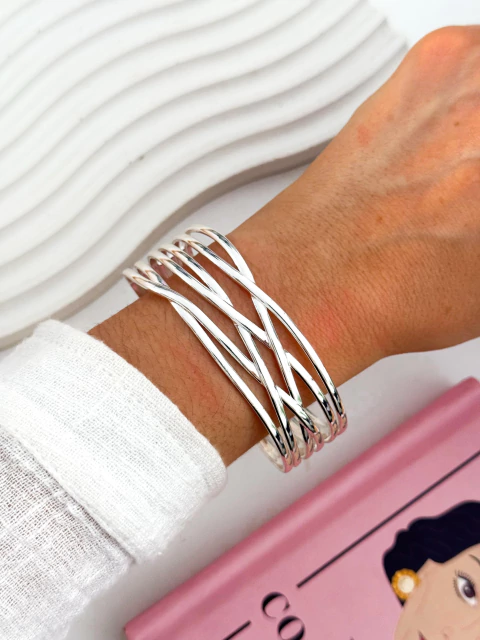 BRAZALETE ACERO BLANCO PULB504 - comprar online