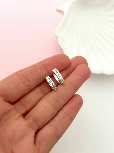 Argolla Clip Strass BAR416 3*9mm x3- No acumula descuento