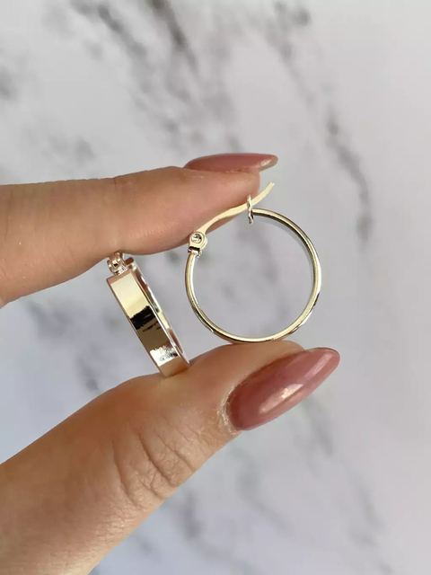 Argolla Lisa Cuadrada 28mm BAR804 3- No acumula descuento