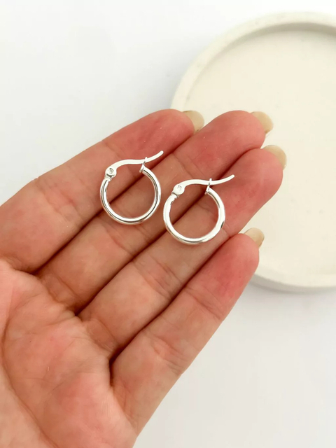 Argolla Simple Blanco 20mm BAR323