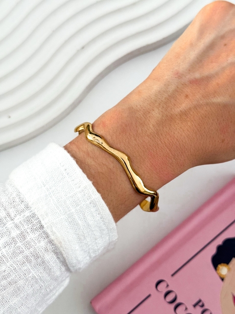 BRAZALETE ACERO DORADO PUD301 - comprar online
