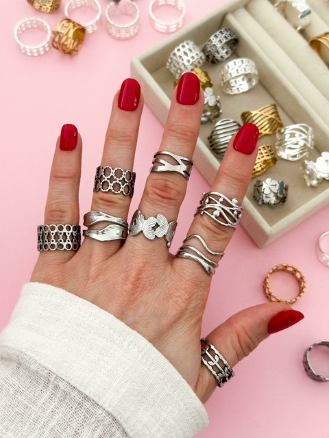 Pack x3 Anillos Acero Quirurgico CD426