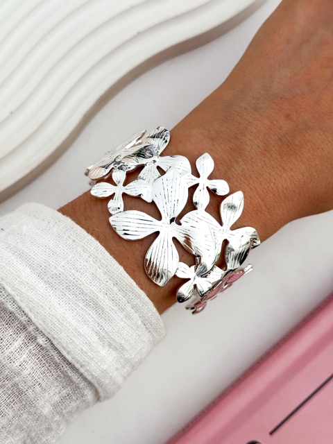 BRAZALETE ACERO BLANCO PULB487 - comprar online