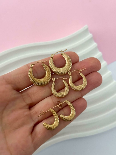 PACK X5 AROS SURTIDOS DORADO CD792