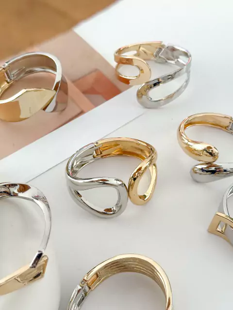 PACK x3 BRAZALETES RIGIDOS MIXTOS CD454