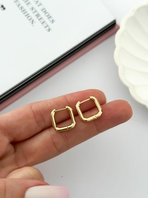 Argolla Aby Cuadrado Gold ARD129 x3- No acumula descuento