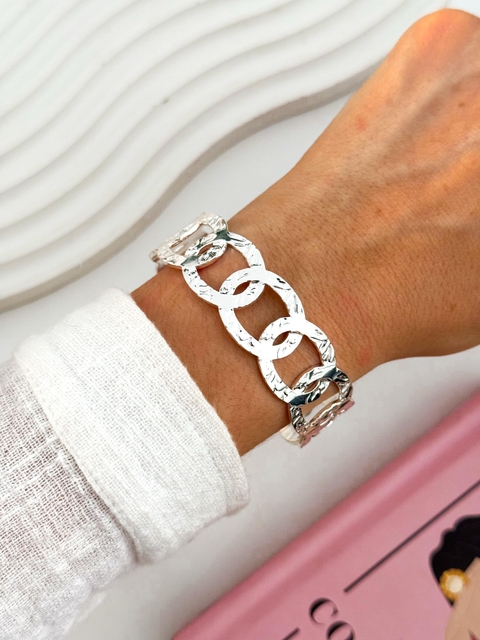 BRAZALETE ACERO BLANCO PULB527 - comprar online