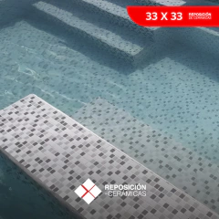 Cerámica 33x33 Mix Humo Revestimiento