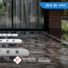10x10 m2 - Negro Gris Satinado Piscina / Pileta - Revestimiento / Cerámica - comprar online