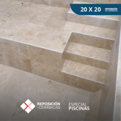 20x20 Simil Travertino - Revestimiento Piso / Cerámica