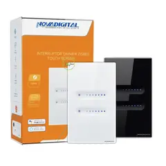 Interruptor Touch Dimmer 2 Botões Zigbee Novadigital - Tuya