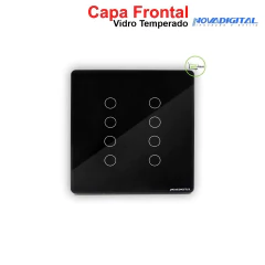 Capa Espelho Frontal Interruptor 4x4 de 8 Botões Novadigital Modelo 2023 - loja online